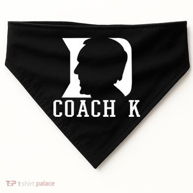 Coach K 1k Wins Basketball USA-Made Doggie Bandana