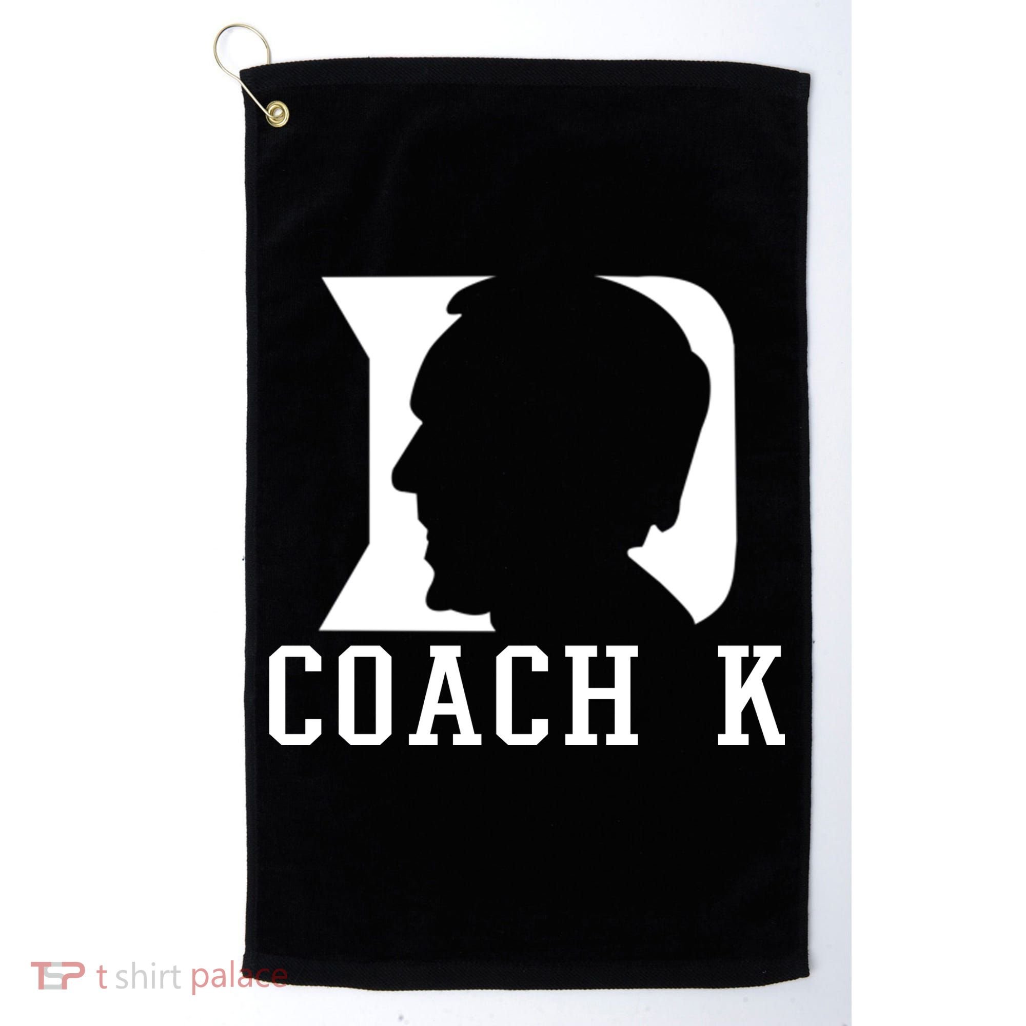 Coach K 1k Wins Basketball Golf Towel