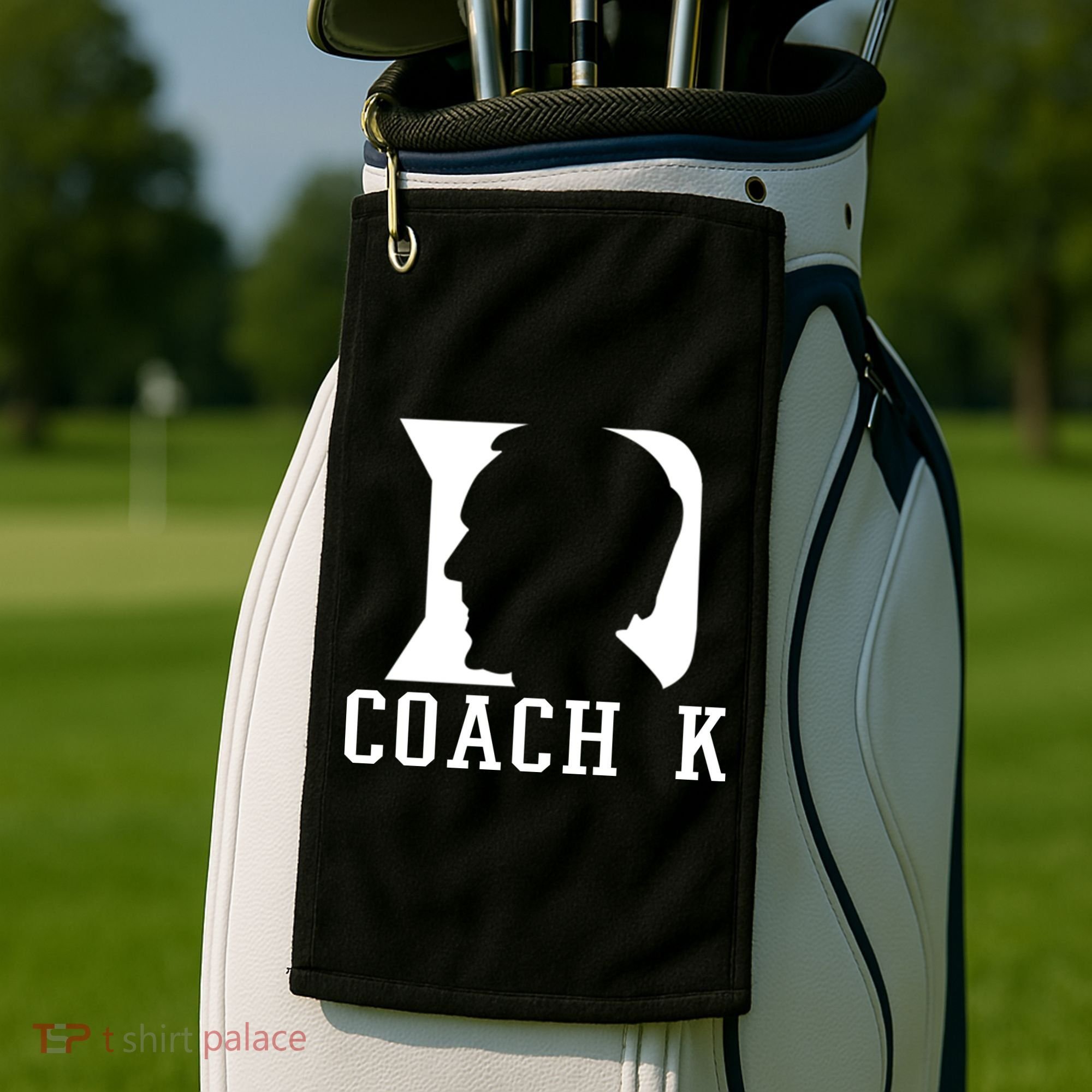 Coach K 1k Wins Basketball Golf Towel
