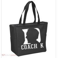 Coach K 1k Wins Basketball Tote Bag thumb 2