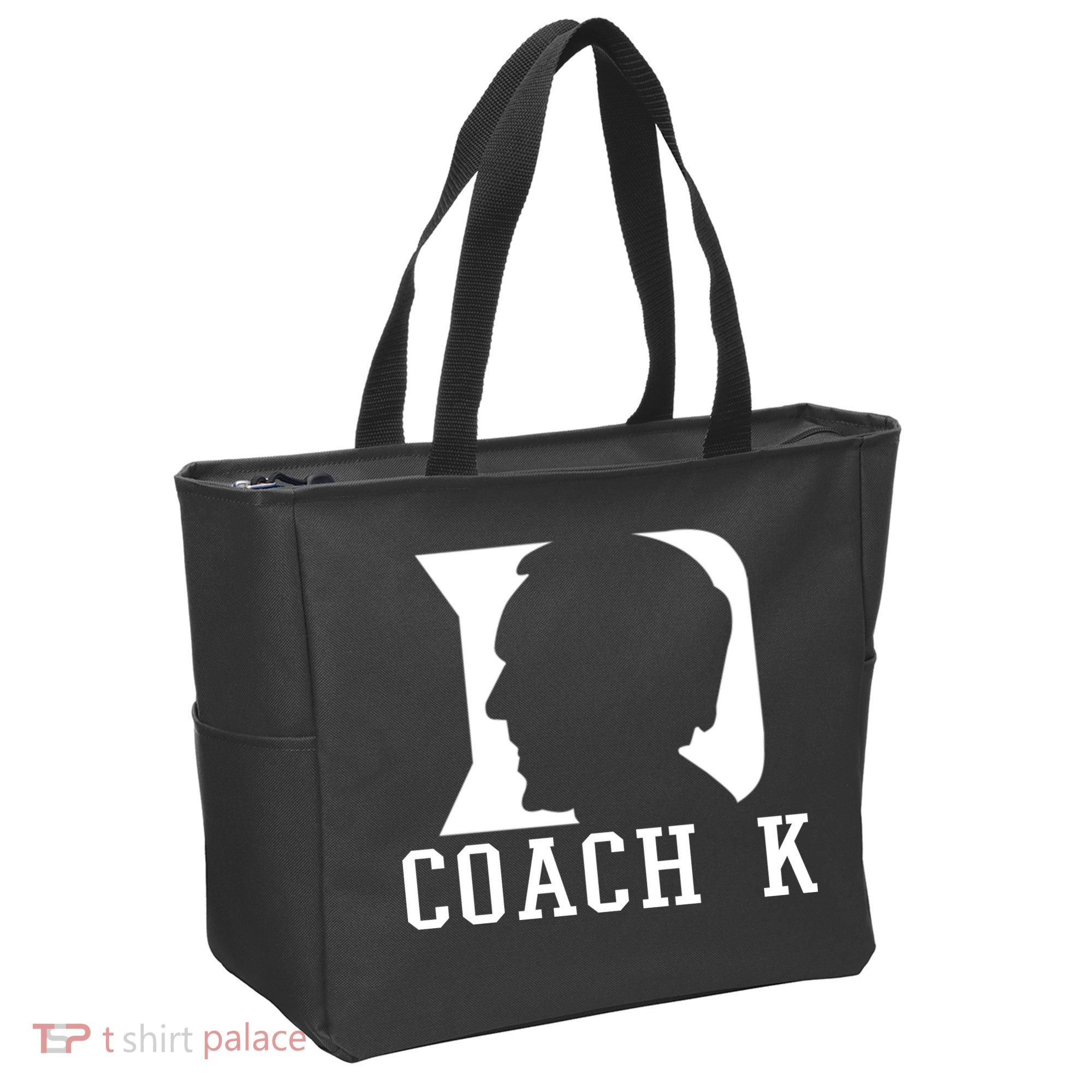 Coach K 1k Wins Basketball Tote Bag