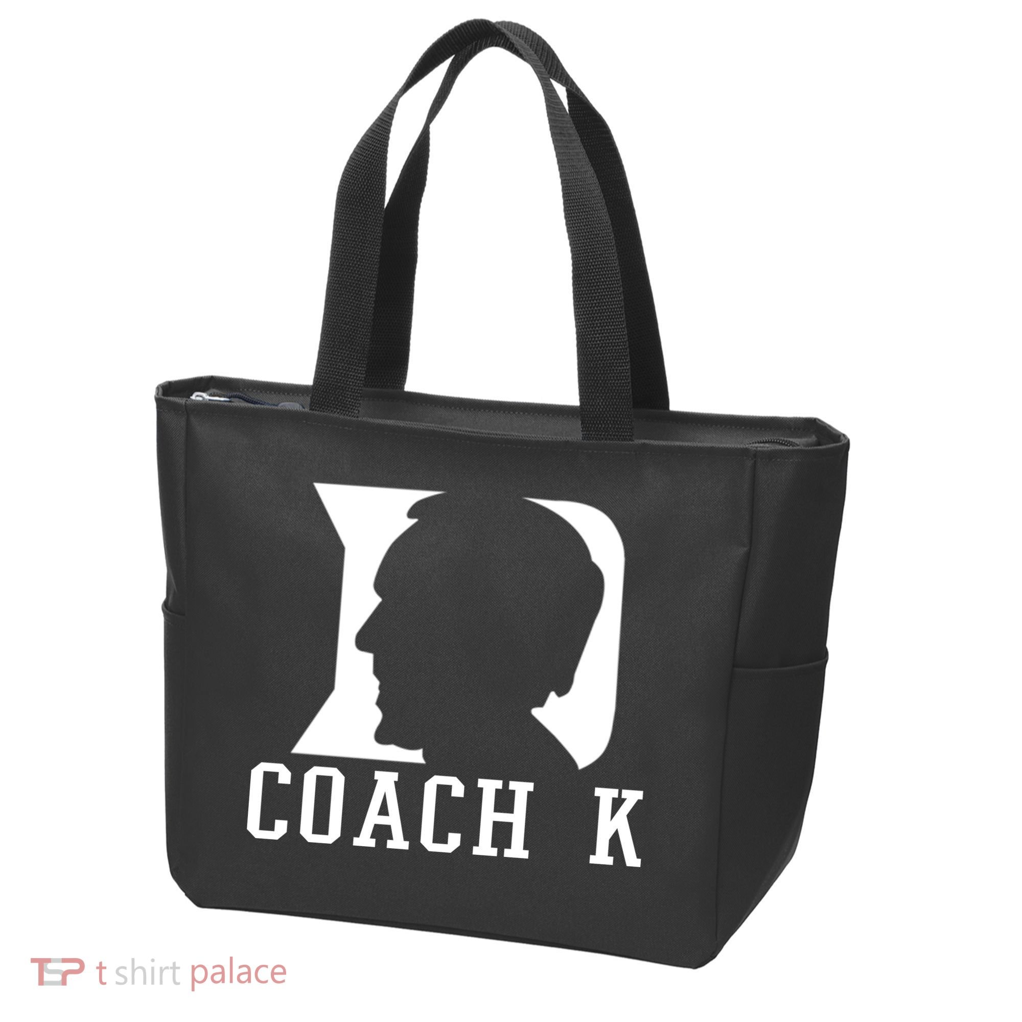Coach K 1k Wins Basketball Tote Bag