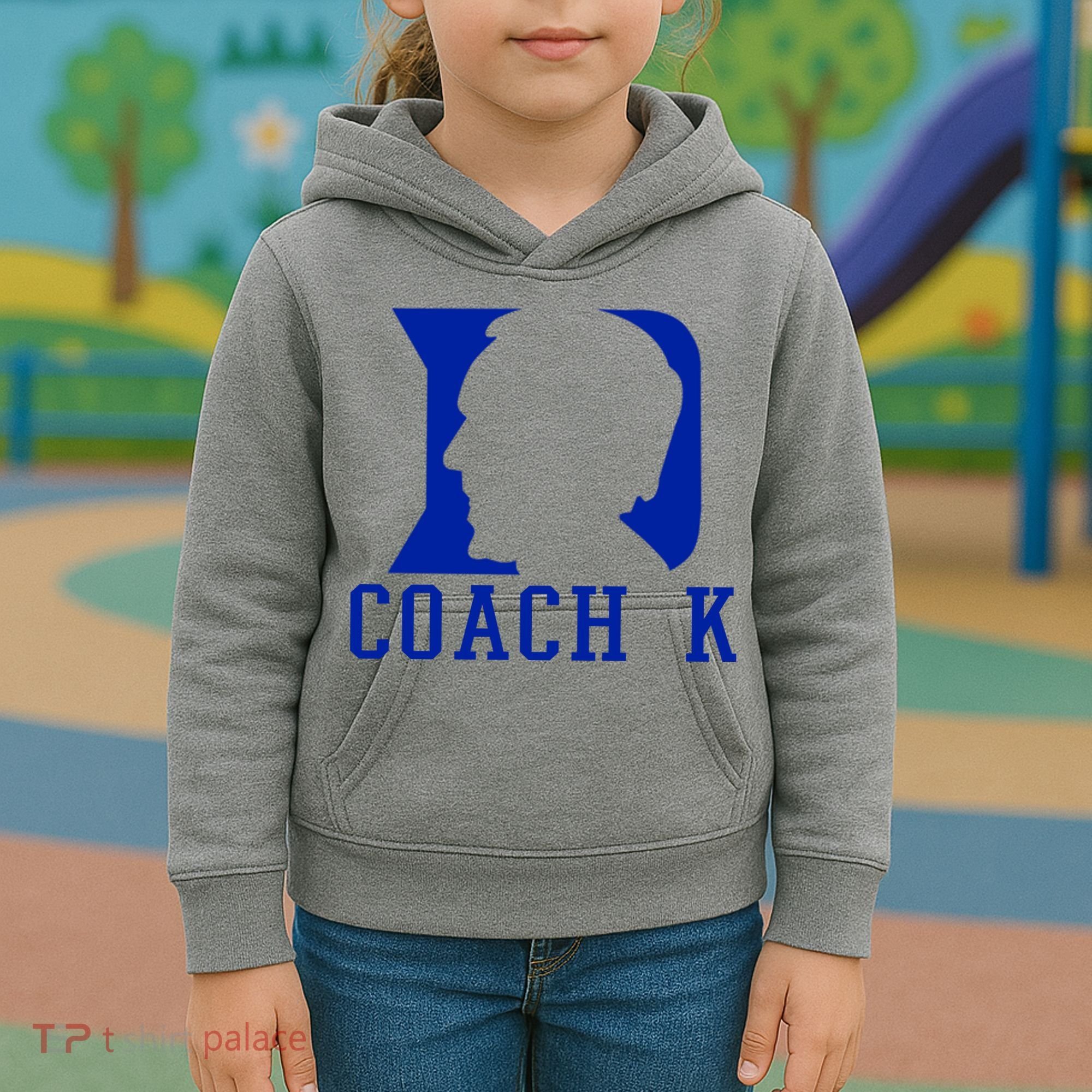Coach K 1k Wins Basketball Kids Hoodie