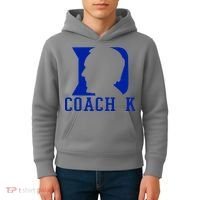 Coach K 1k Wins Basketball Kids Hoodie thumb 4