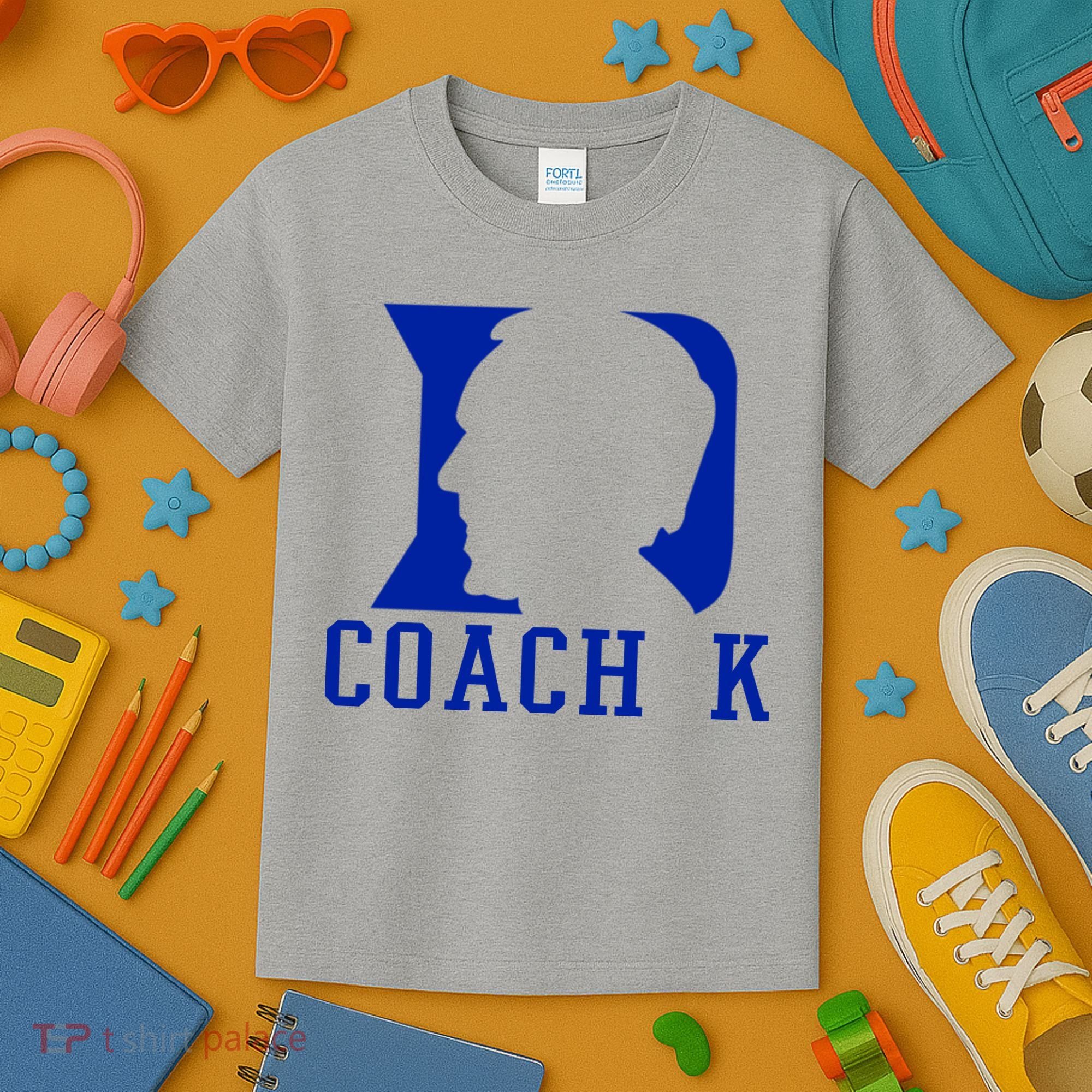 Coach K 1k Wins Basketball Kids T-Shirt