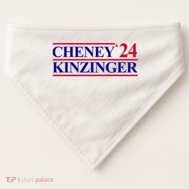 Cheney Kinzinger 2024 Election USA-Made Doggie Bandana