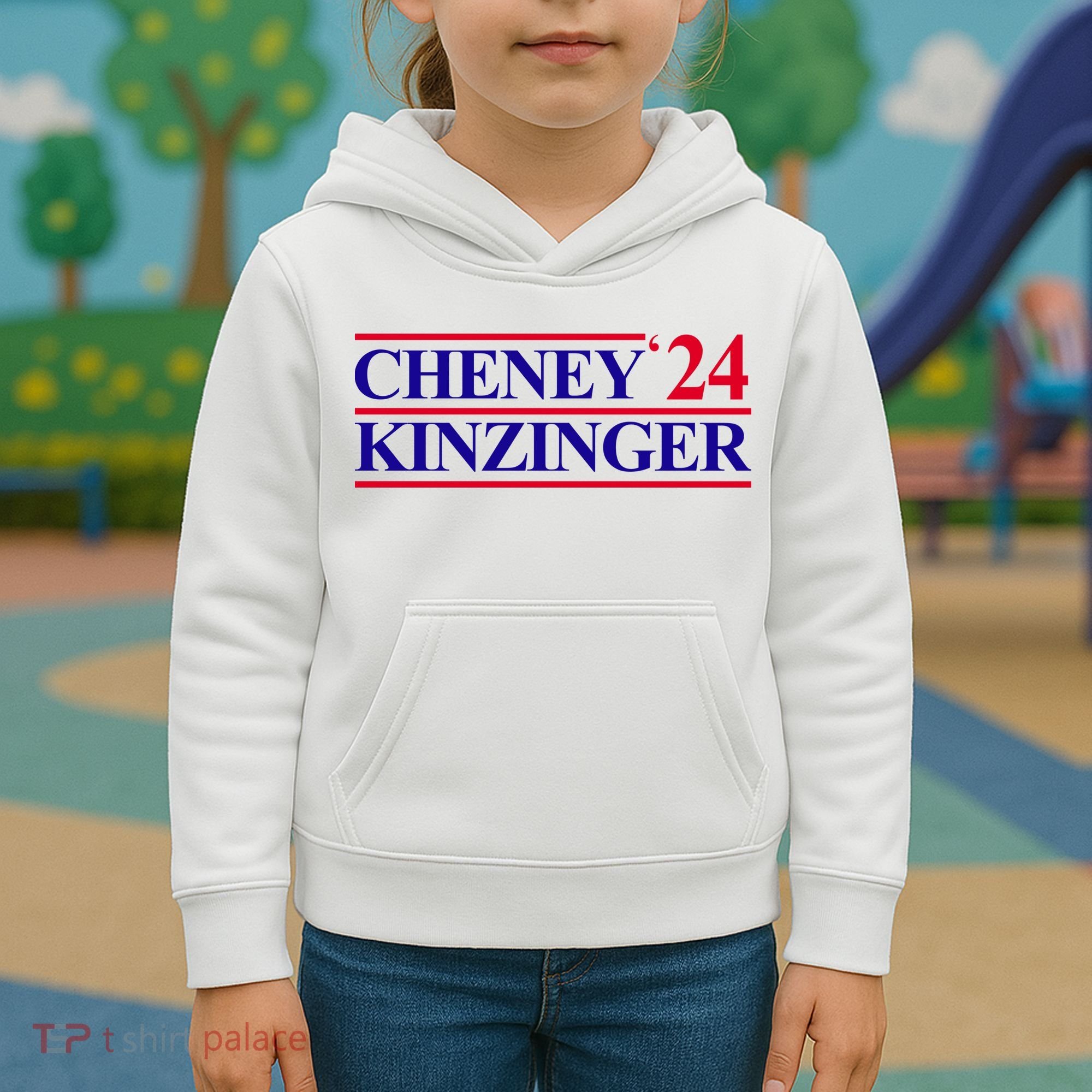 Cheney Kinzinger 2024 Election Kids Hoodie