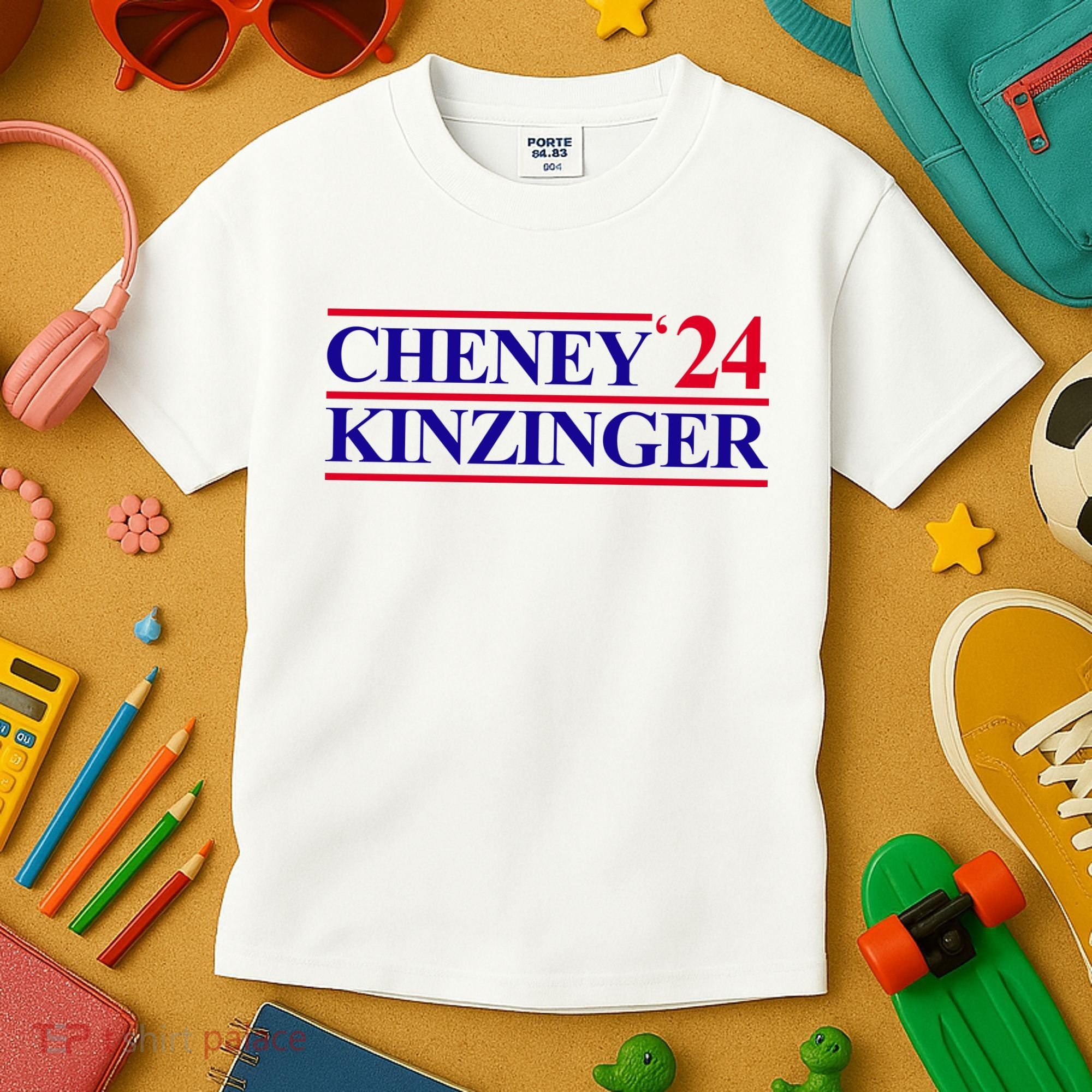 Cheney Kinzinger 2024 Election Kids T-Shirt