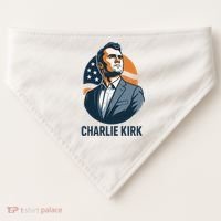 Charlie Kirk 3d Heroic  USA-Made Doggie Bandana thumb 0