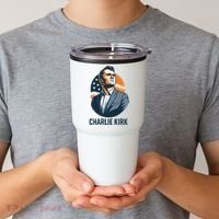 Charlie Kirk 3d Heroic  Tumbler thumb 2