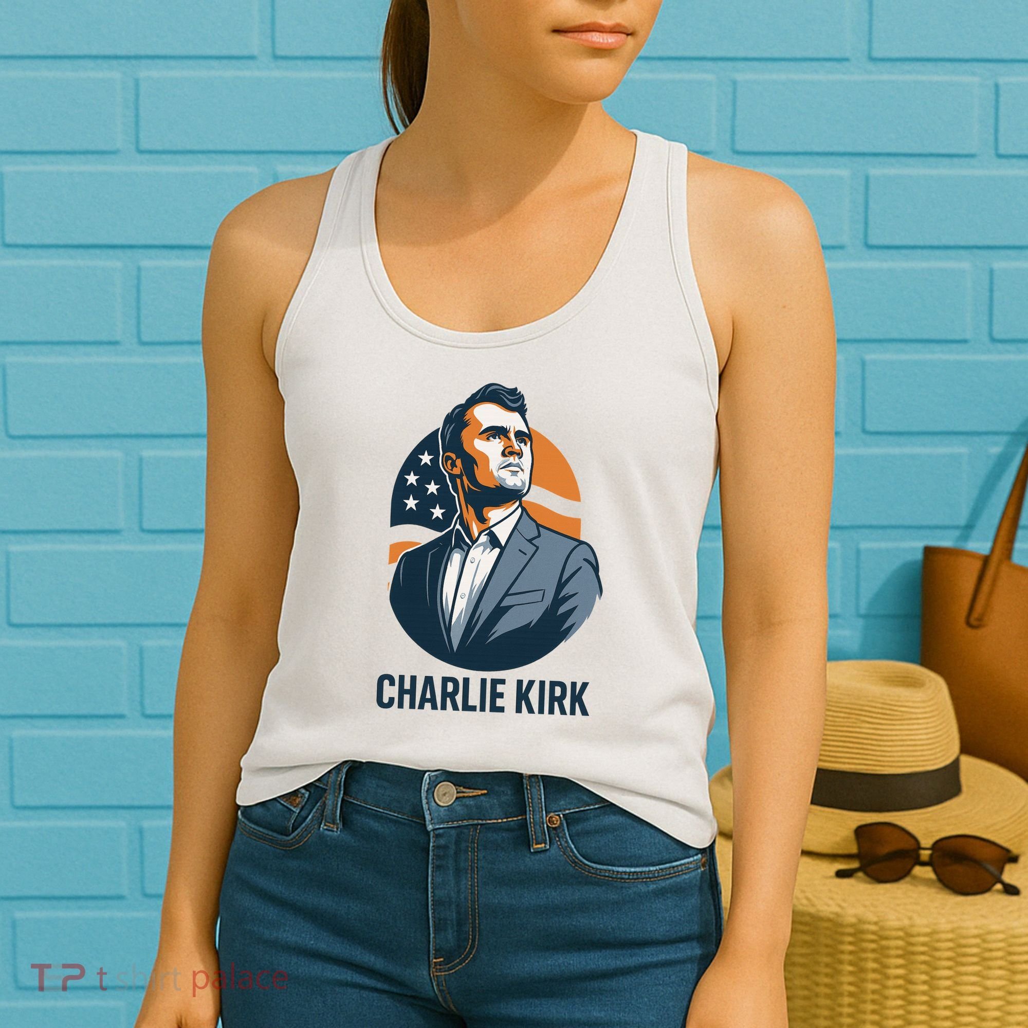 Charlie Kirk 3d Heroic  Women's Tank Top