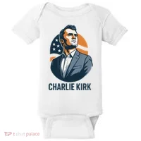 Charlie Kirk 3d Heroic  Baby Bodysuit thumb 0