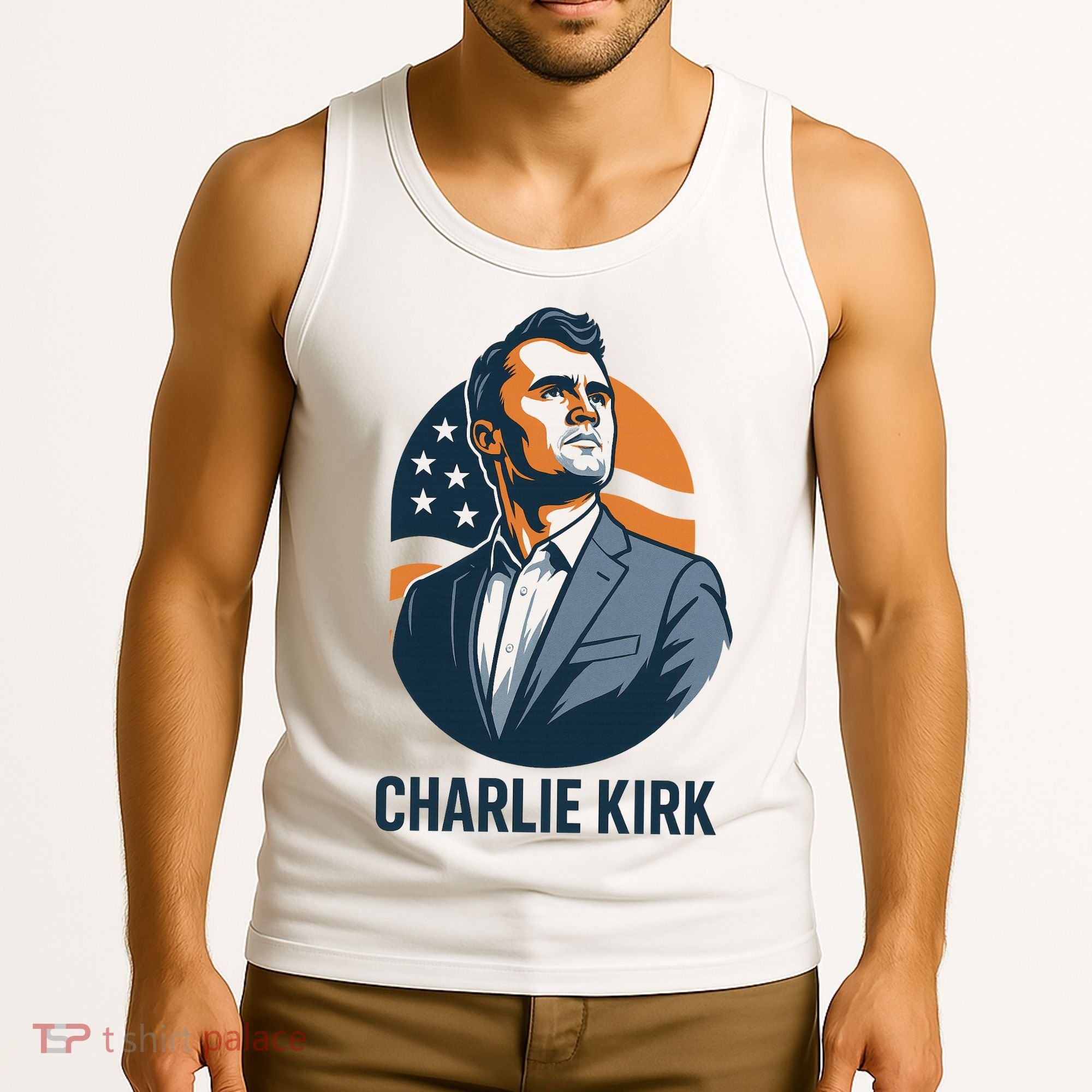 Charlie Kirk 3d Heroic  Tank Top