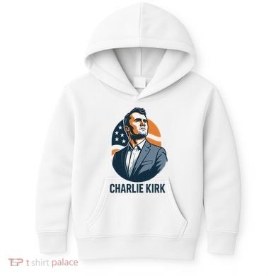 Charlie Kirk 3d Heroic  Kids Hoodie
