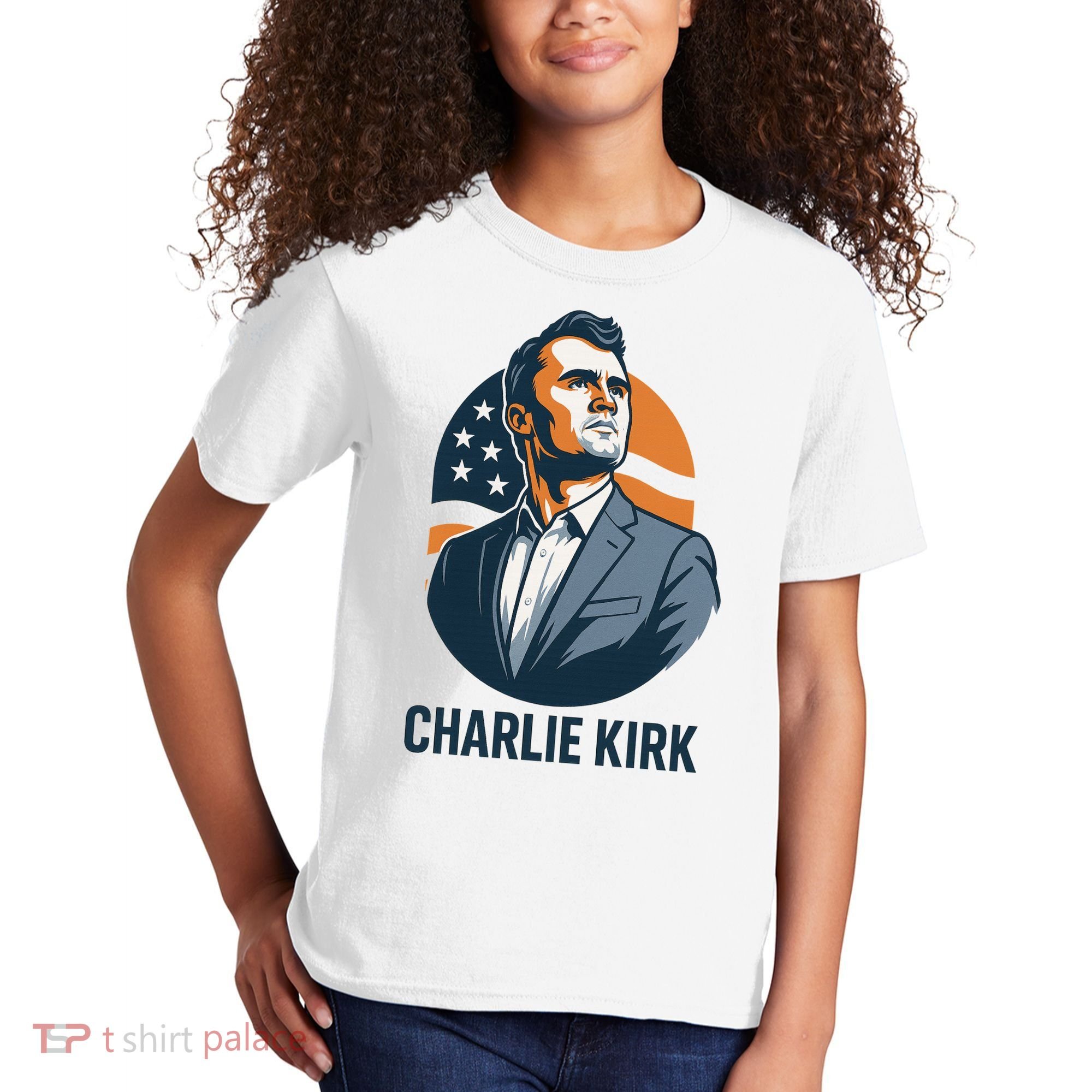 Charlie Kirk 3d Heroic  Kids T-Shirt