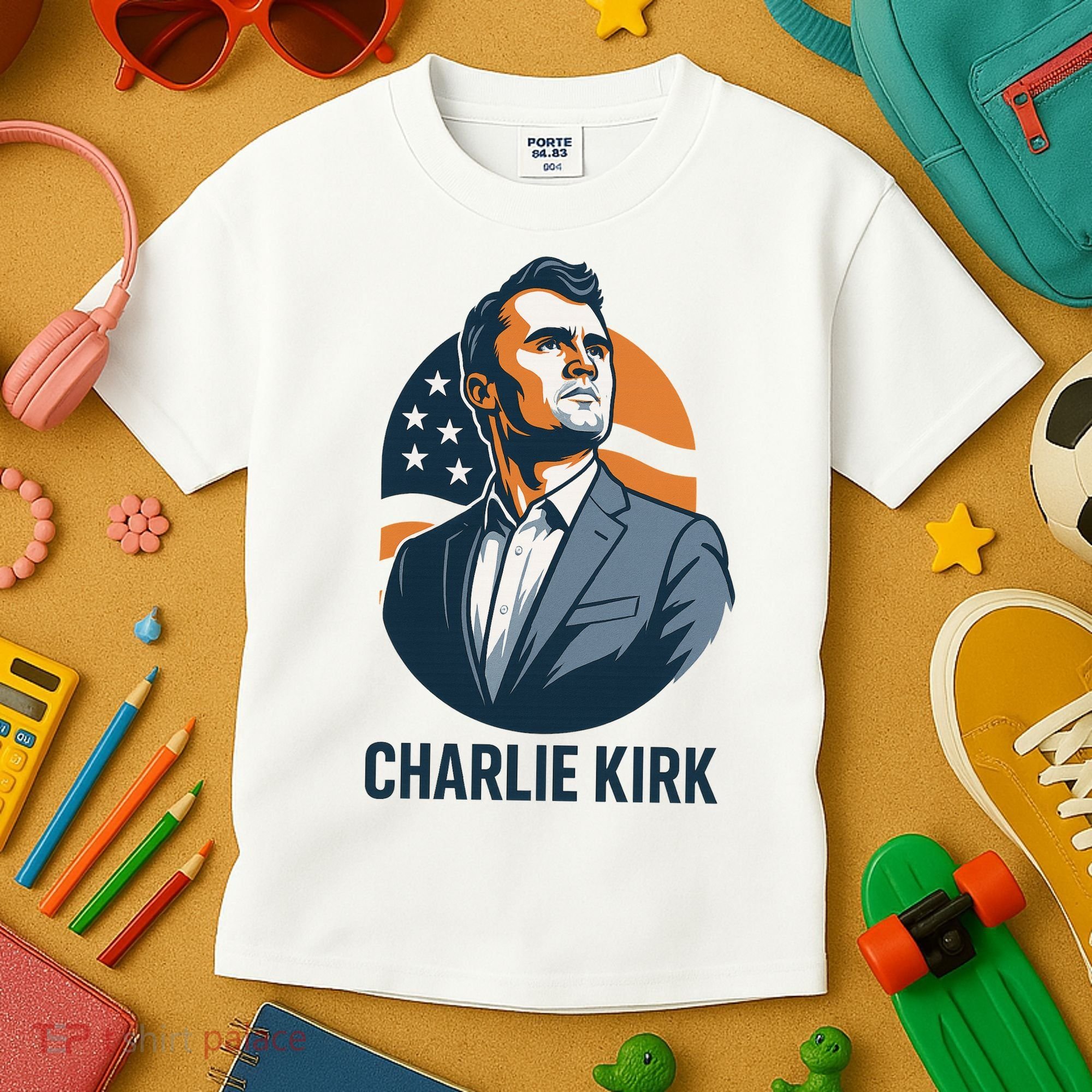 Charlie Kirk 3d Heroic  Kids T-Shirt