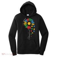 Choose Kind Autism Awareness Sunflower Puzzle Gift Women's Hoodie thumb 0