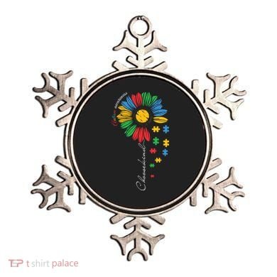 Choose Kind Autism Awareness Sunflower Puzzle Gift Ornament