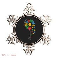 Choose Kind Autism Awareness Sunflower Puzzle Gift Ornament thumb 0
