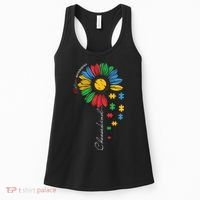 Choose Kind Autism Awareness Sunflower Puzzle Gift Women's Tank Top thumb 0