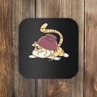 Cat Kawaii Anime Japanese Funny Coaster thumb 0