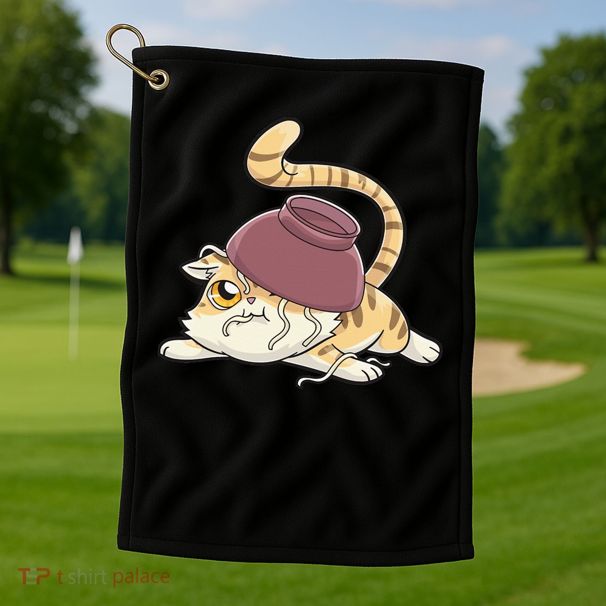 Cat Kawaii Anime Japanese Funny Golf Towel