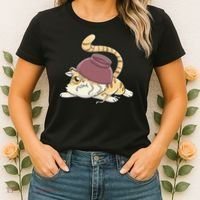 Cat Kawaii Anime Japanese Funny Women's T-Shirt thumb 2