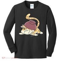 Cat Kawaii Anime Japanese Funny Kids Long Sleeve Shirt thumb 0