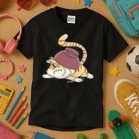 Cat Kawaii Anime Japanese Funny Kids T-Shirt thumb 3