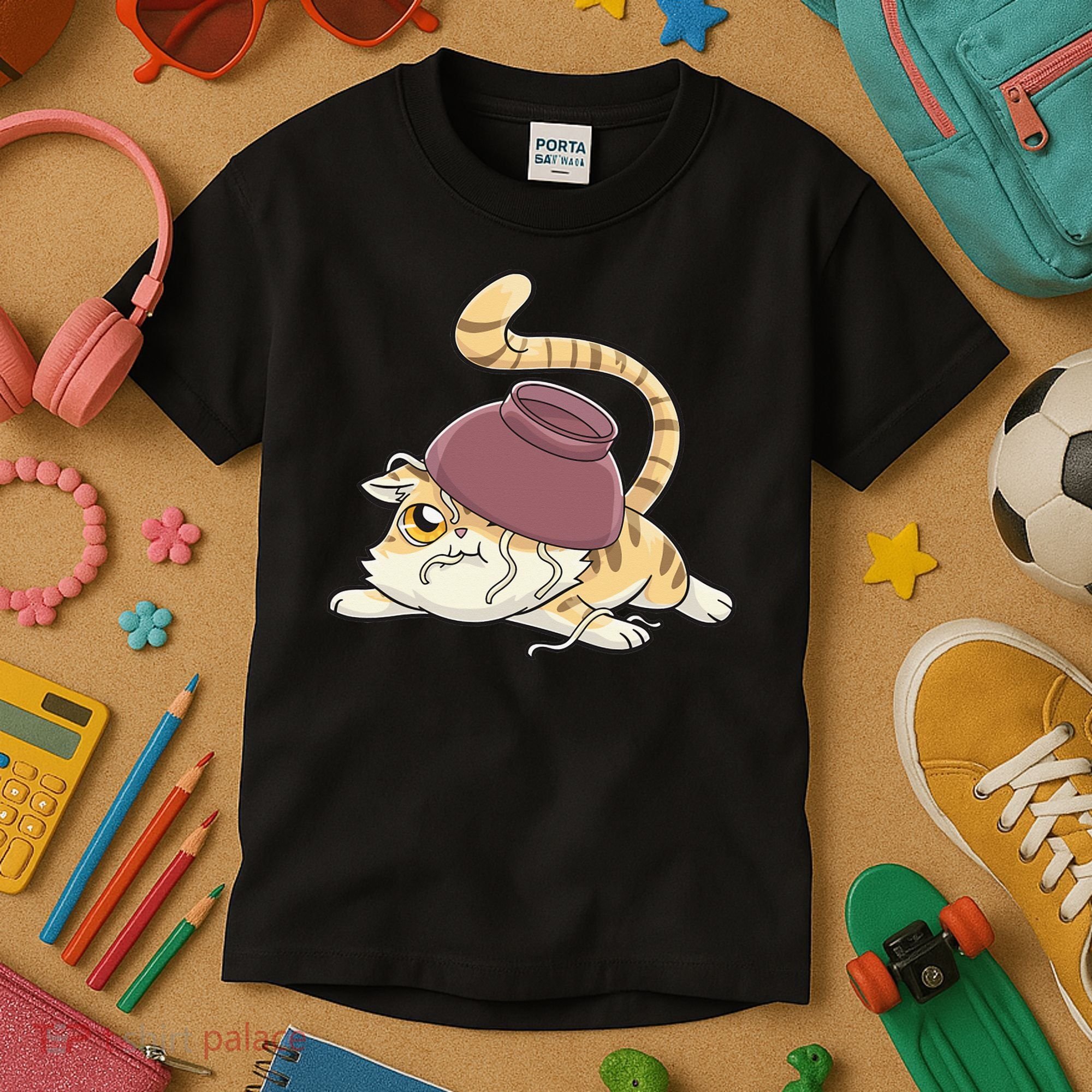 Cat Kawaii Anime Japanese Funny Kids T-Shirt