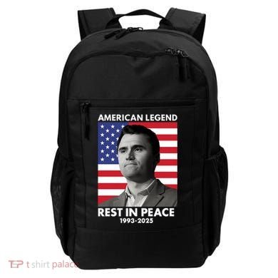 Charlie Kirk American Legend Rest In Peace Backpack