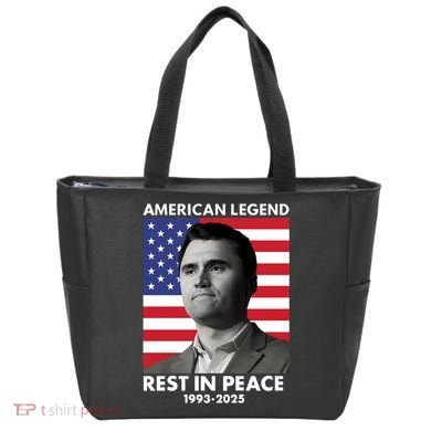 Charlie Kirk American Legend Rest In Peace Tote Bag