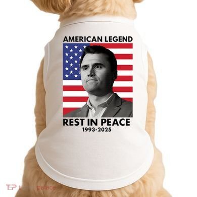 Charlie Kirk American Legend Rest In Peace Doggie Tank