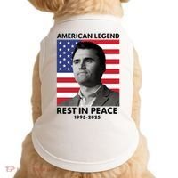Charlie Kirk American Legend Rest In Peace Doggie Tank thumb 0