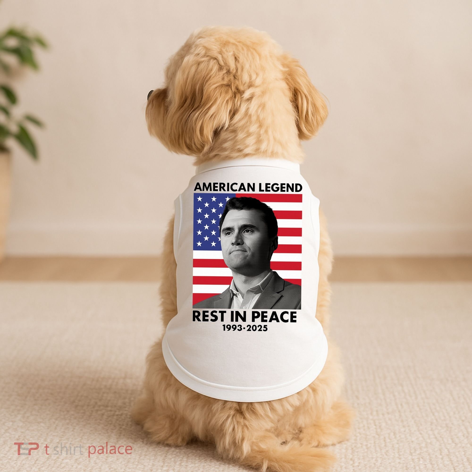 Charlie Kirk American Legend Rest In Peace Doggie Tank