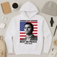 Charlie Kirk American Legend Rest In Peace Hoodie thumb 3