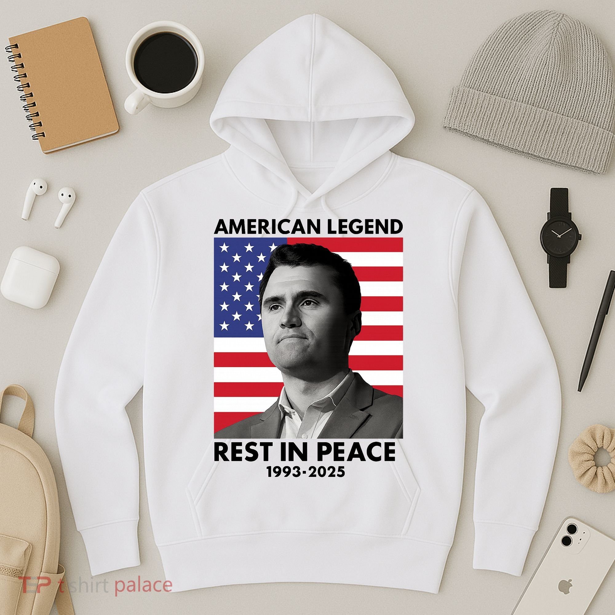 Charlie Kirk American Legend Rest In Peace Hoodie