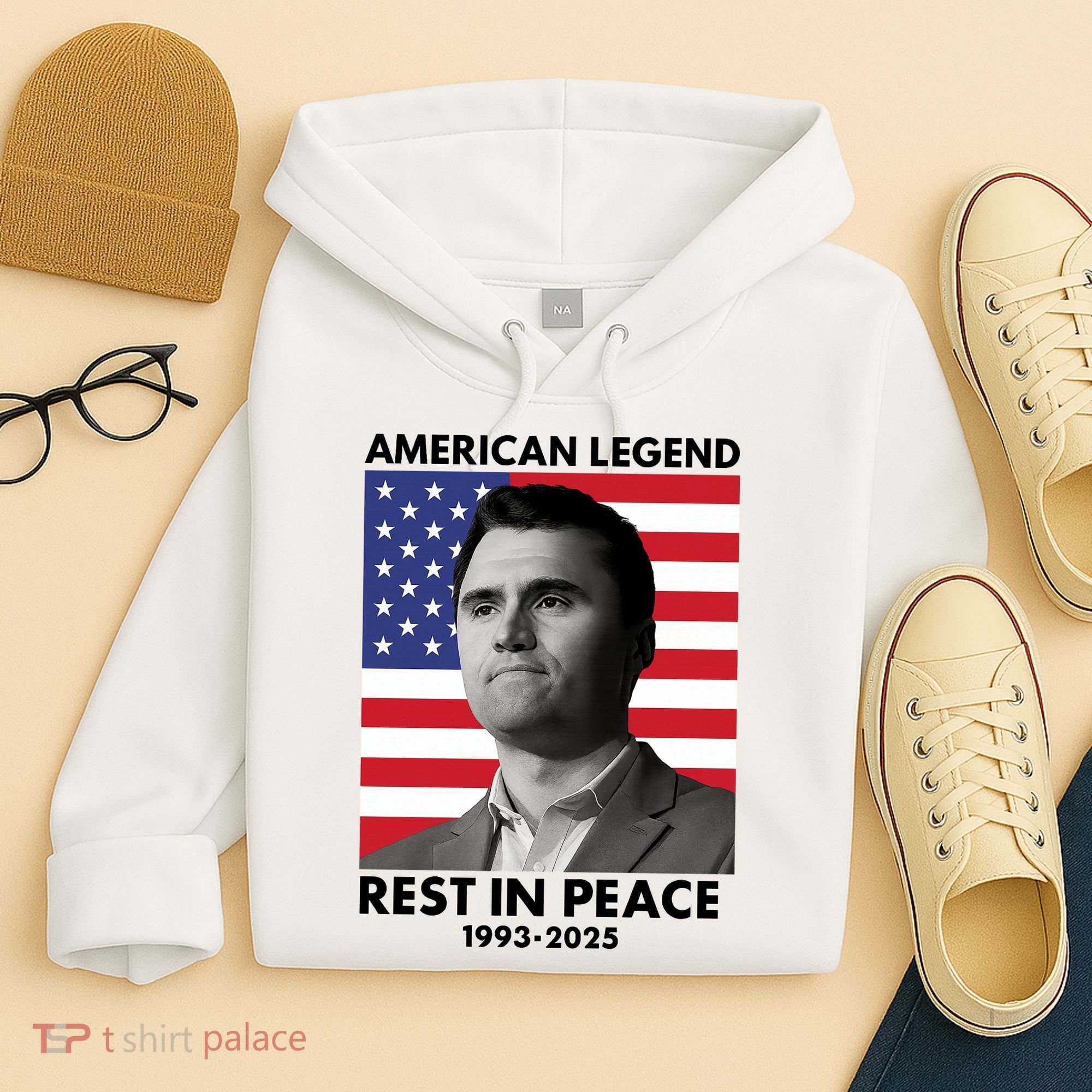 Charlie Kirk American Legend Rest In Peace Hoodie