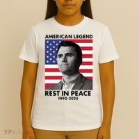 Charlie Kirk American Legend Rest In Peace T-Shirt thumb 4