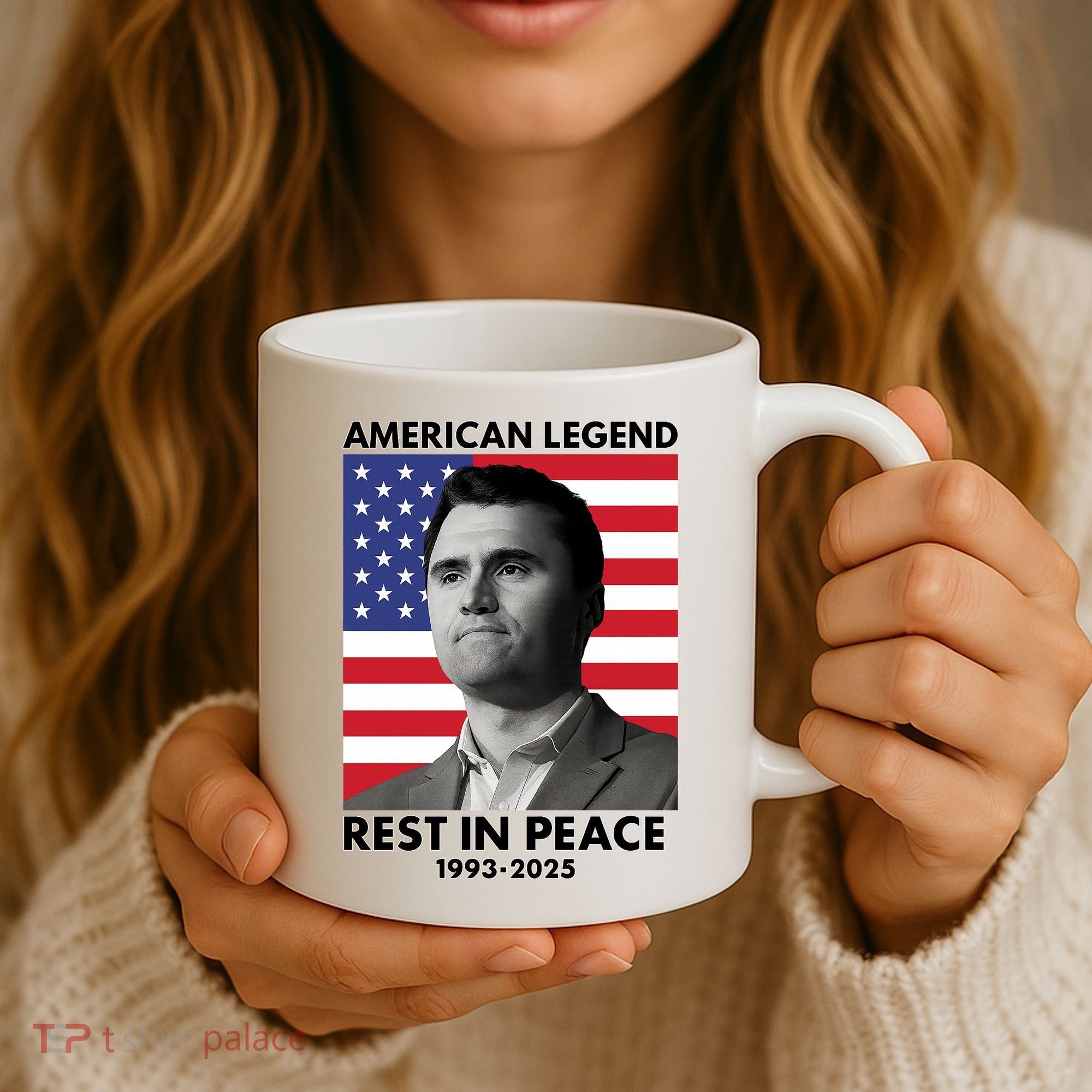 Charlie Kirk American Legend Rest In Peace Coffee Mug