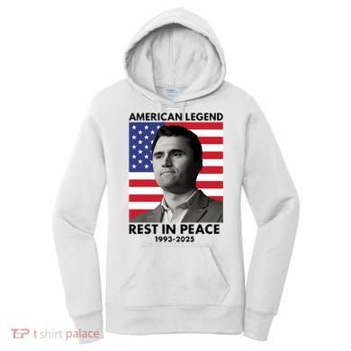 Charlie Kirk American Legend Rest In Peace Women's Hoodie
