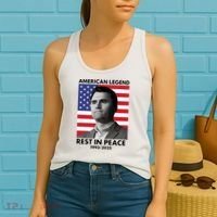 Charlie Kirk American Legend Rest In Peace Women's Tank Top thumb 2
