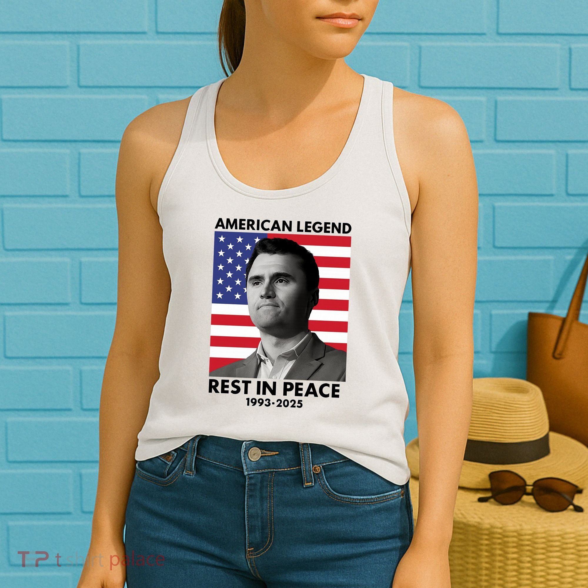Charlie Kirk American Legend Rest In Peace Women's Tank Top
