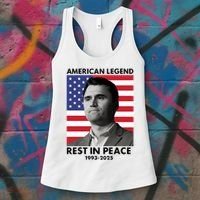 Charlie Kirk American Legend Rest In Peace Women's Tank Top thumb 3