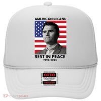 Charlie Kirk American Legend Rest In Peace Hat thumb 0