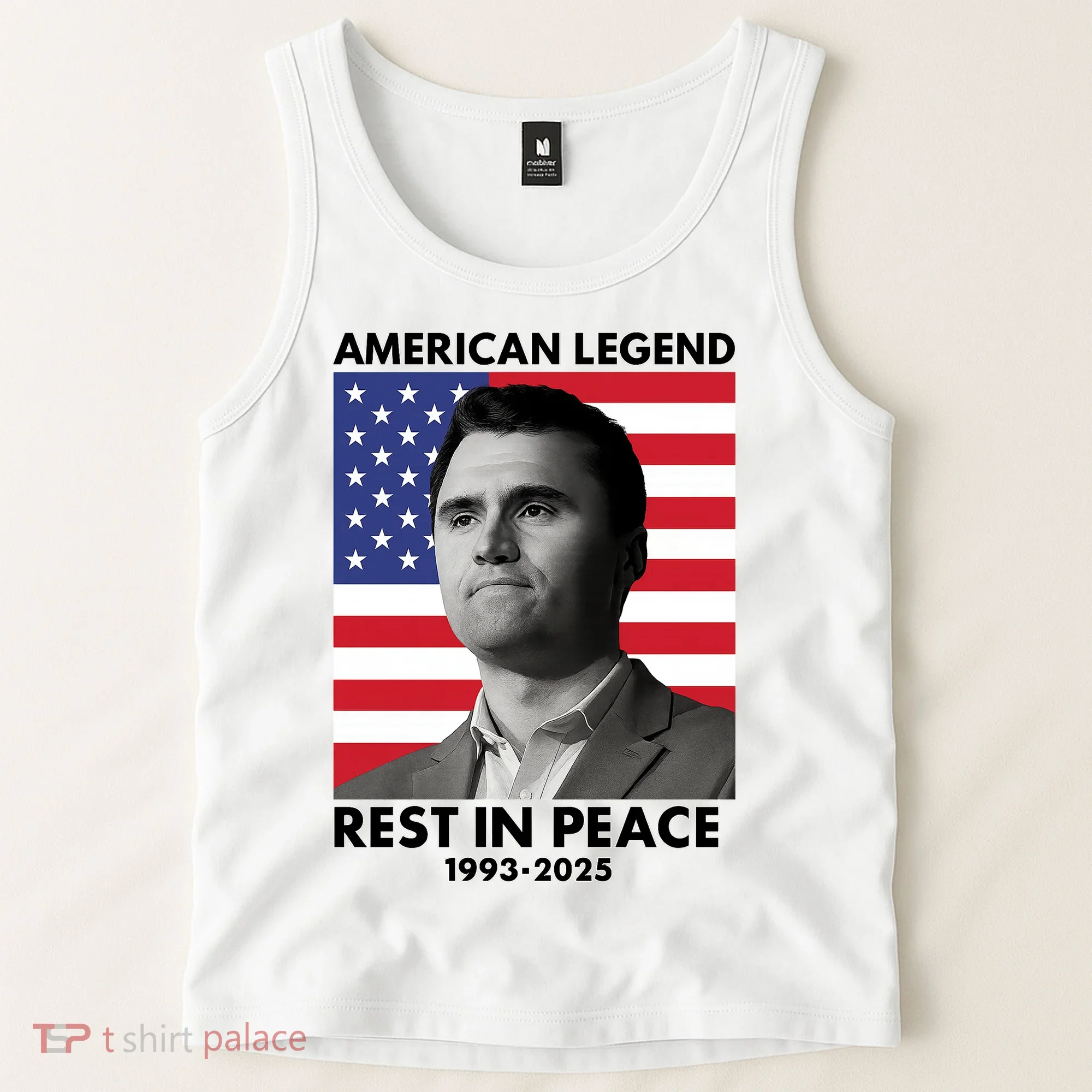 Charlie Kirk American Legend Rest In Peace Tank Top