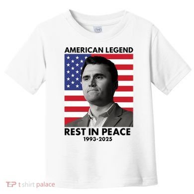 Charlie Kirk American Legend Rest In Peace Toddler T-Shirt