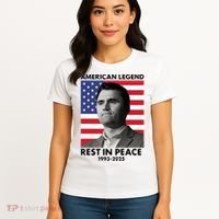 Charlie Kirk American Legend Rest In Peace Women's T-Shirt thumb 4