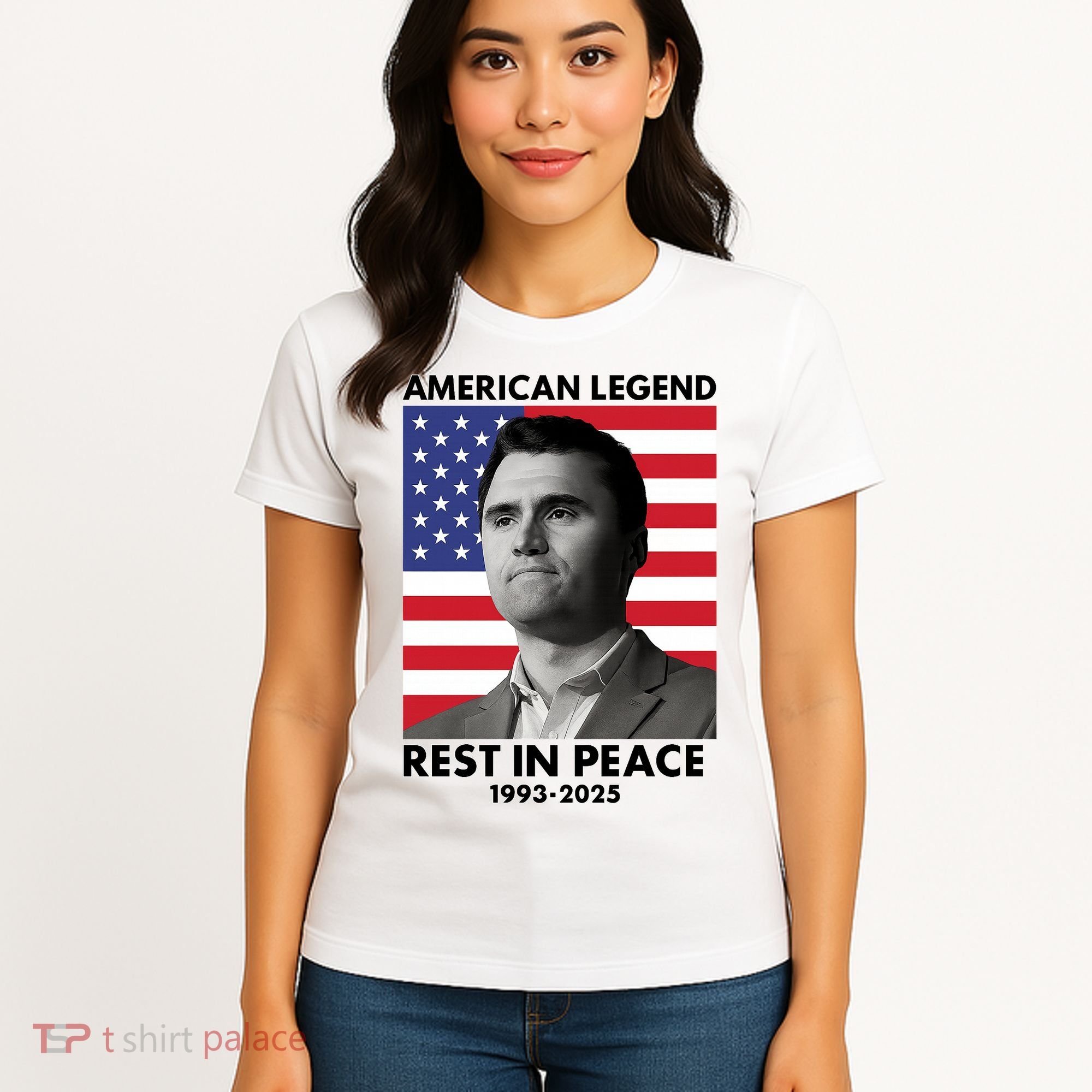 Charlie Kirk American Legend Rest In Peace Women's T-Shirt