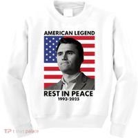 Charlie Kirk American Legend Rest In Peace Kids Sweatshirt thumb 0